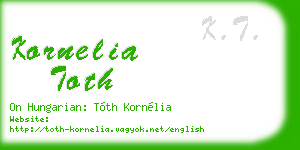 kornelia toth business card